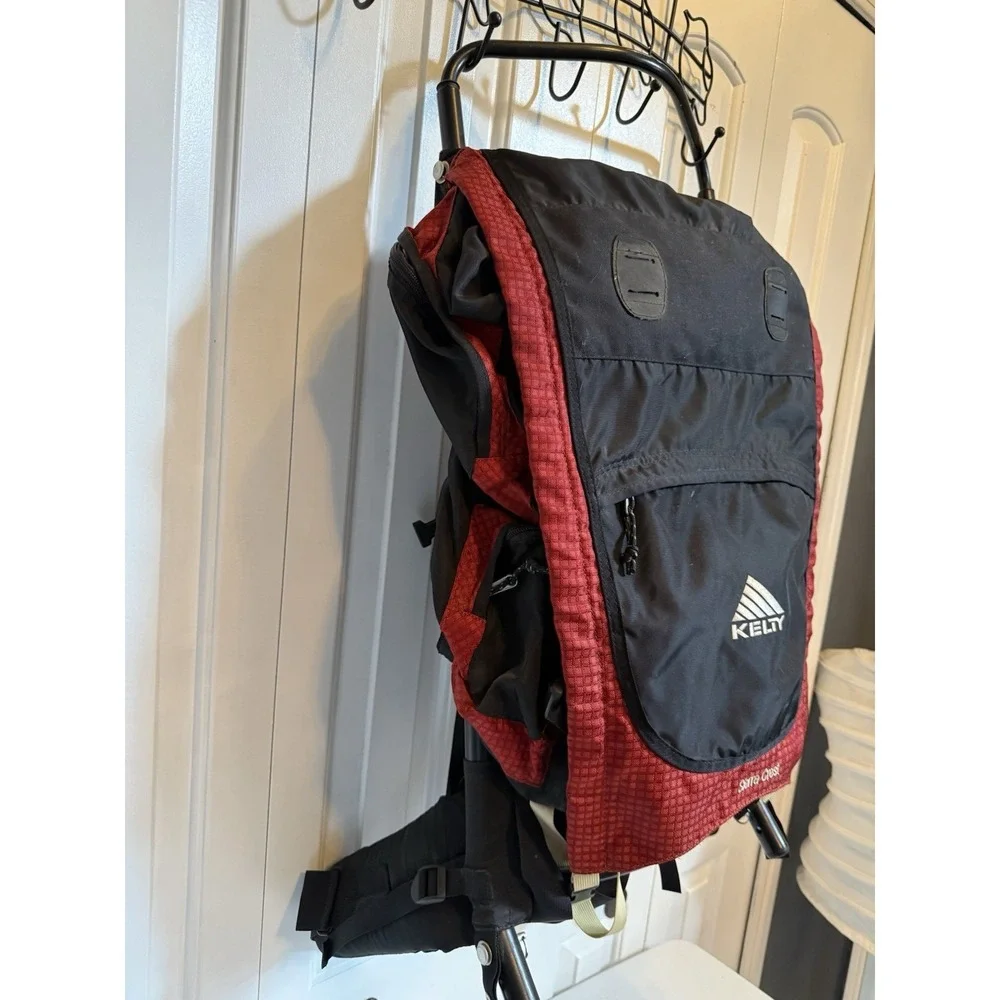 Vintage KELTY Large External Metal Frame Backpack  Sierra Crest Red Great Shape!